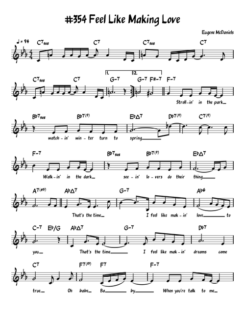 Feel Like Making Love (Arr. John Fries) - Diego Ave, Rico Love, Daniel Majic (Piano-Vocal-Guitar (Piano Accompaniment))