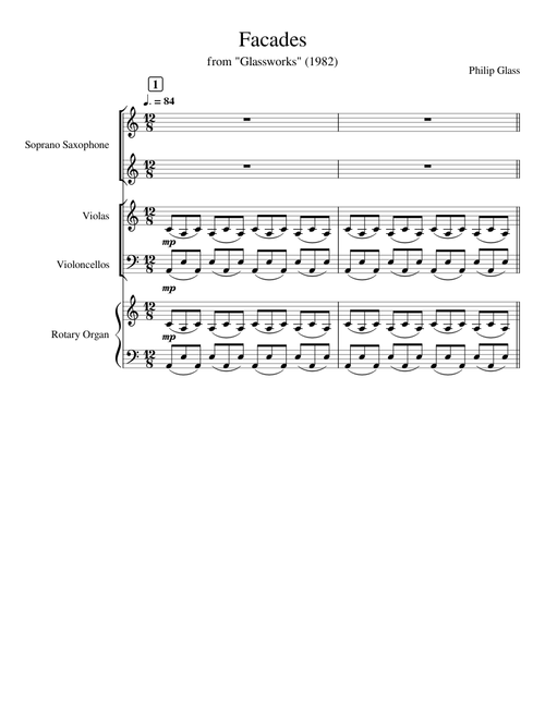Philip Glass - Facades