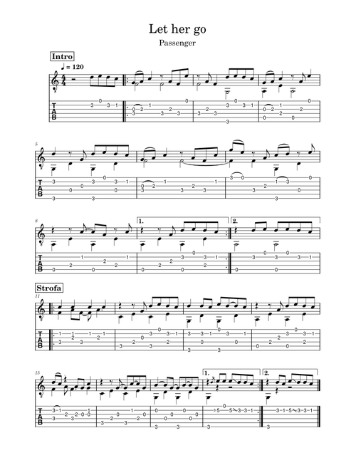 Let her go – Passenger let her go