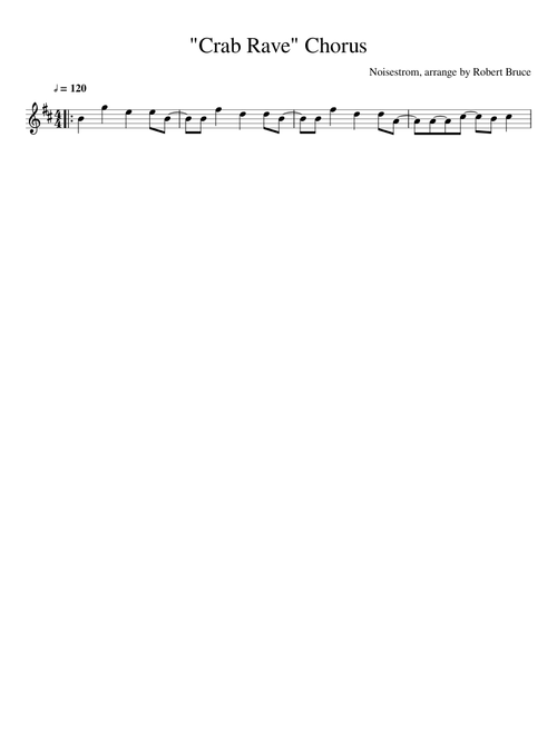 "Crab Rave" Chorus