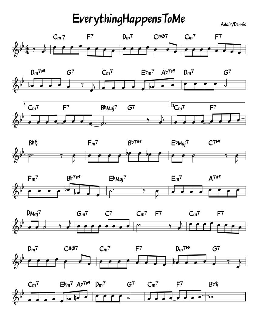 Everything happens to me piano tutorial Everything happens to me piano tutorial