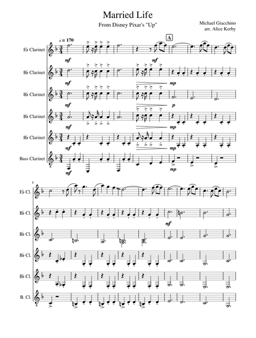 Married Life (Up theme) (clarinets)