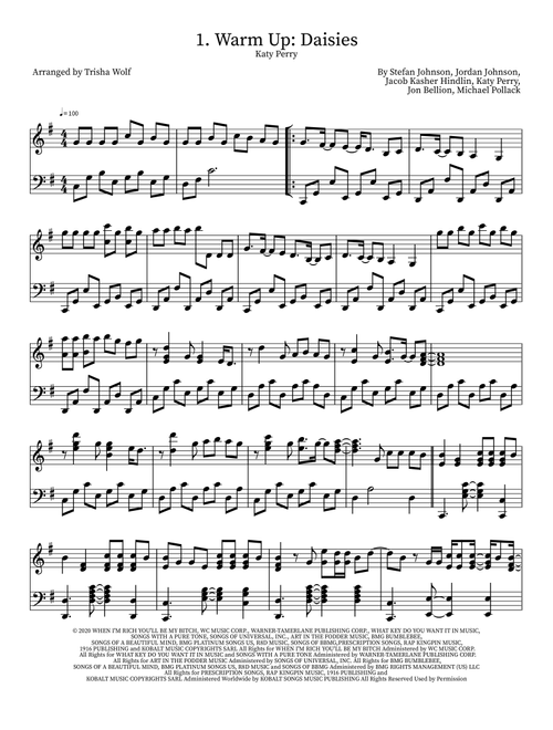 Daisies (Arr. Trisha Wolf) - Katy Perry (Piano Solo)