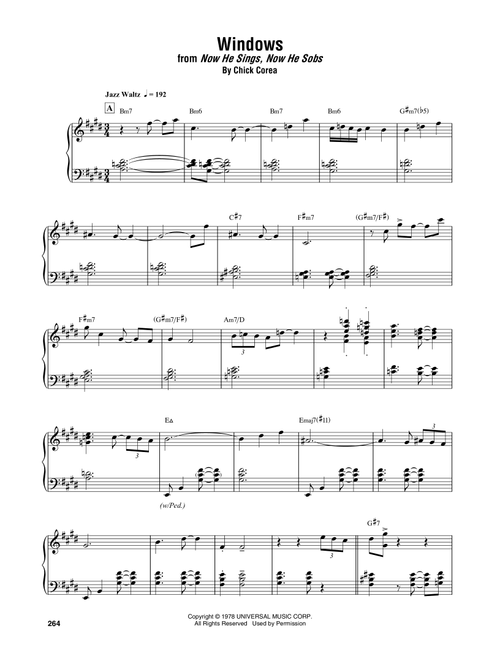 Windows - Chick Corea Elektric Band (Piano Transcription)
