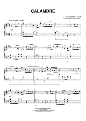 Play Official version of Revirado sheet music by Astor