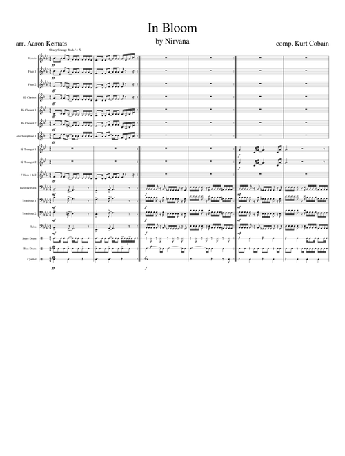 In Bloom - Nirvana - Marching Band Arrangement