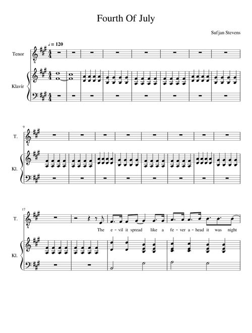 Fourth Of July (Sufjan Stevens)