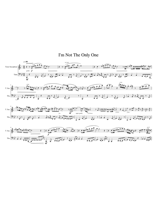 I'm Not The Only One Tenor Tuba Duet