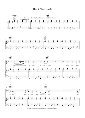 Free Amy Winehouse sheet music | Download PDF or print on