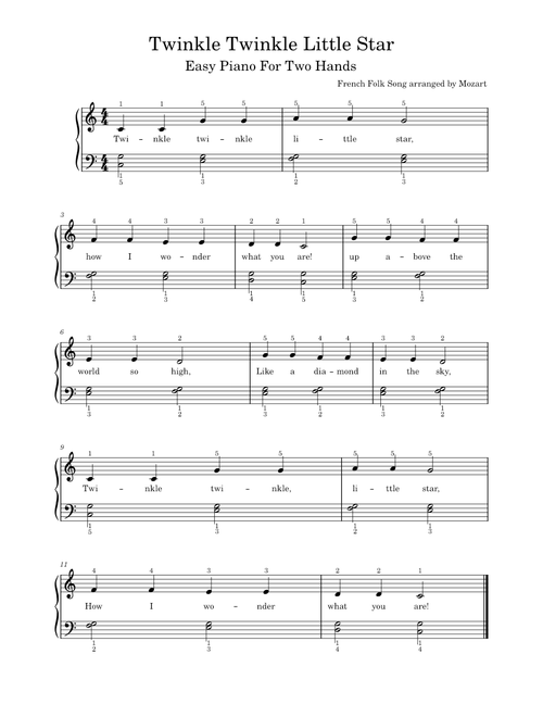 Twinkle Twinkle Little Star – Wolfgang Amadeus Mozart