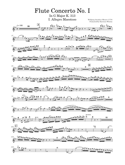Flute Concerto in G major, K.313