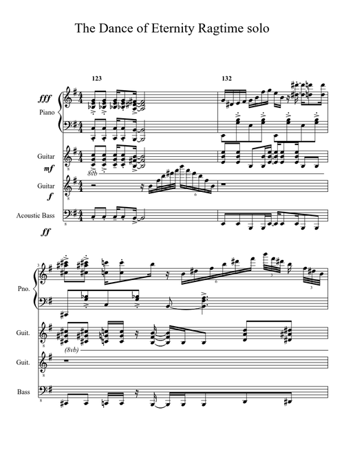 The Dance of Eternity Ragtime Solo