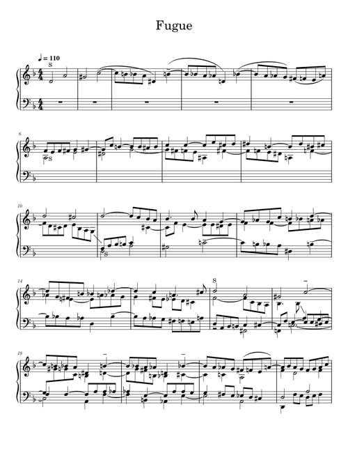 Fugue sketch
