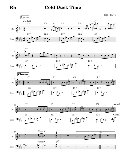 Cold duck time – Eddie Harris