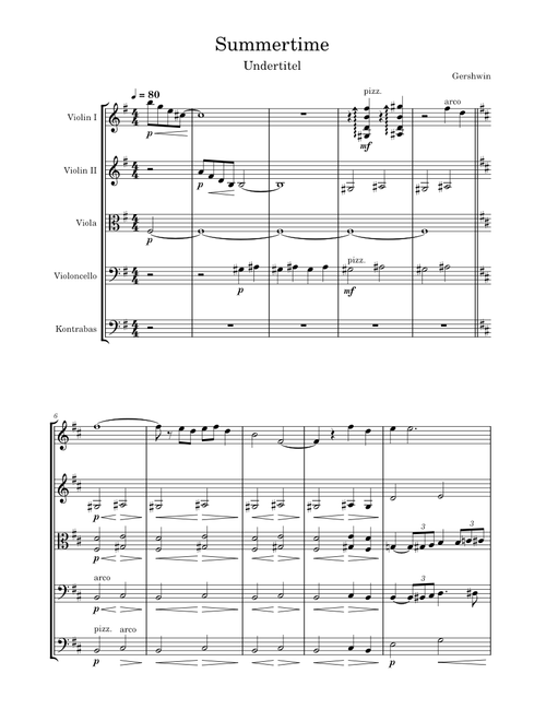 Summertime – George Gershwin, Ira Gershwin