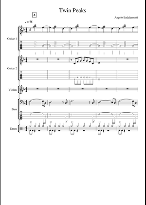 Twin Peaks Theme Sheet Music for Piano (Solo) easy | MuseScore.com