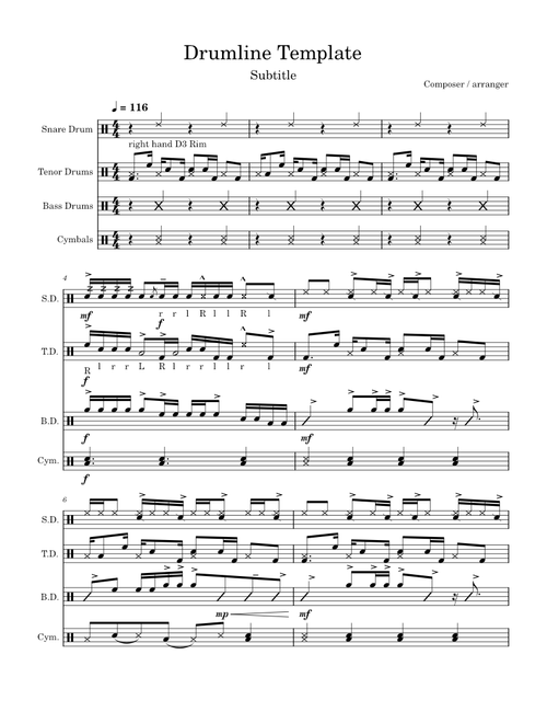 Drumline candence 6/11/23