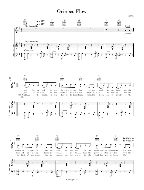 Orinoco Flow - Orla Fallon/Celtic Woman (Piano-Voice)
