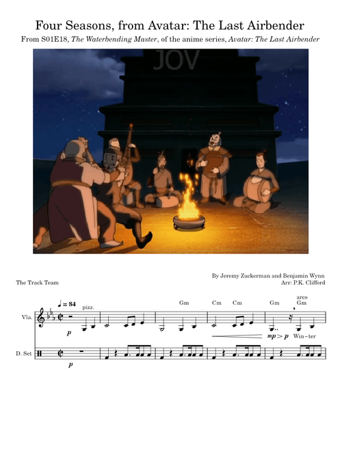 Four Seasons by Jeremy Zuckerman and Benjamin Wynn from Avatar: The Last Airbender