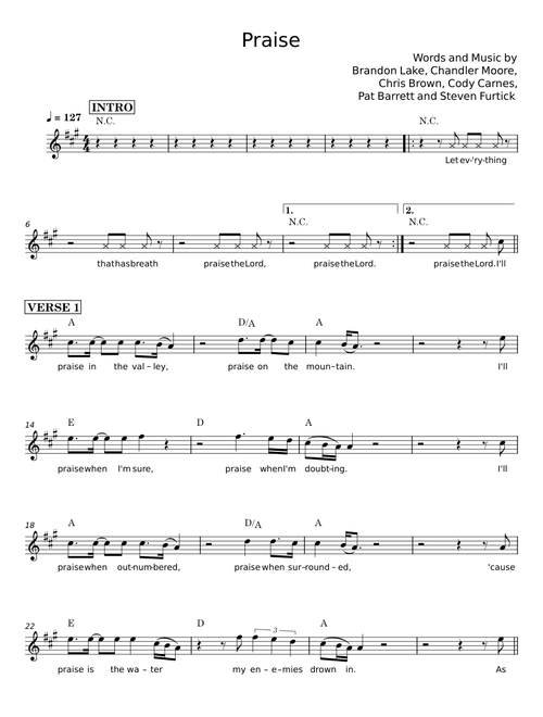 Praise - Brandon Lake