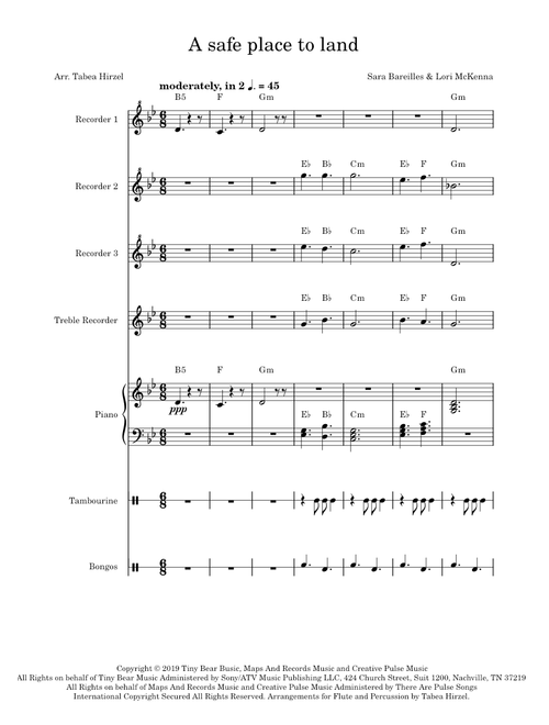A safe place to land – Sara Bareilles