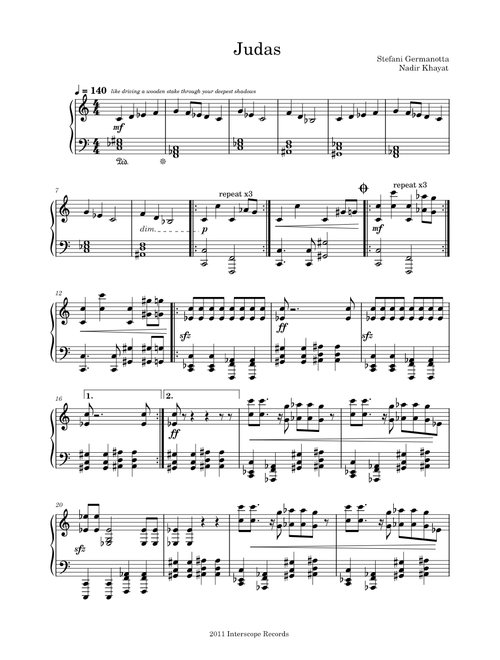 Judas – Lady Gaga