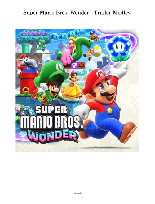 Super Mario Bros. Wonder - Trailer Medley
