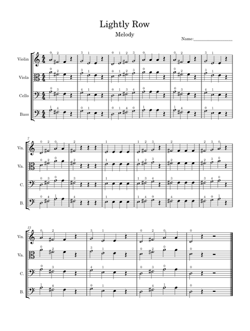 Lightly Row – Misc tunes Lightly Row