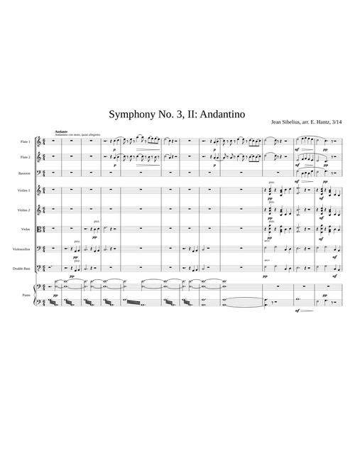 Andantino from Symphony No. 3 – Jean Sibelius