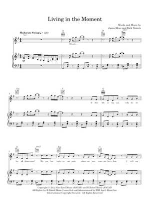 Living in the moment - Jason Mraz Sheet Music with Chords for Piano ...