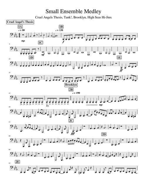 Small Ensemble Medley Tuba