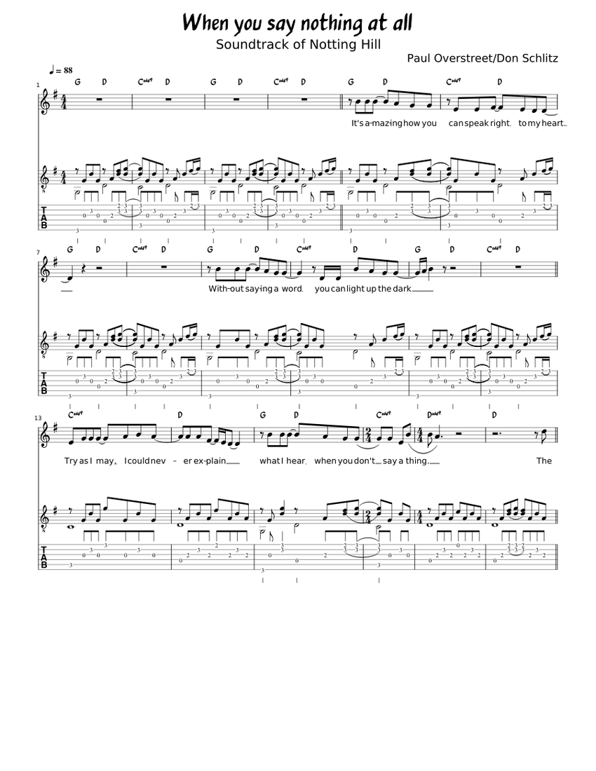 When you say nothing at all – Alison Krauss When you say nothing