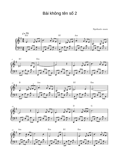 Bài không tên số 2