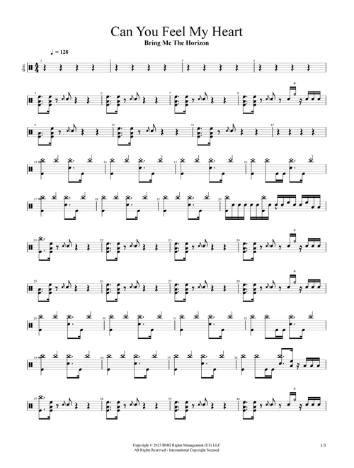 Can You Feel My Heart (Arr. Cyril Mayer) - Bring Me The Horizon (Drums)