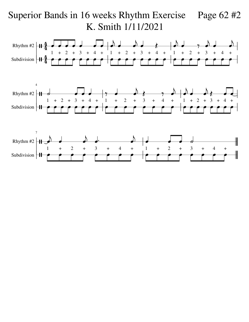 Superior Bands in Sixteens Weeks – Quincy Hilliard Superior Bands in 16 ...