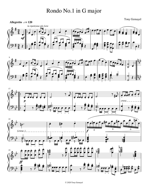 Rondo No.1 in G major - Tony Gemayel