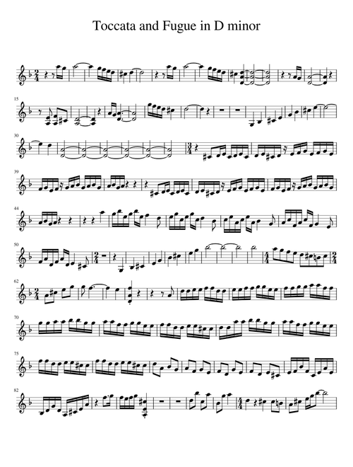 Toccata and Fugue in D minor