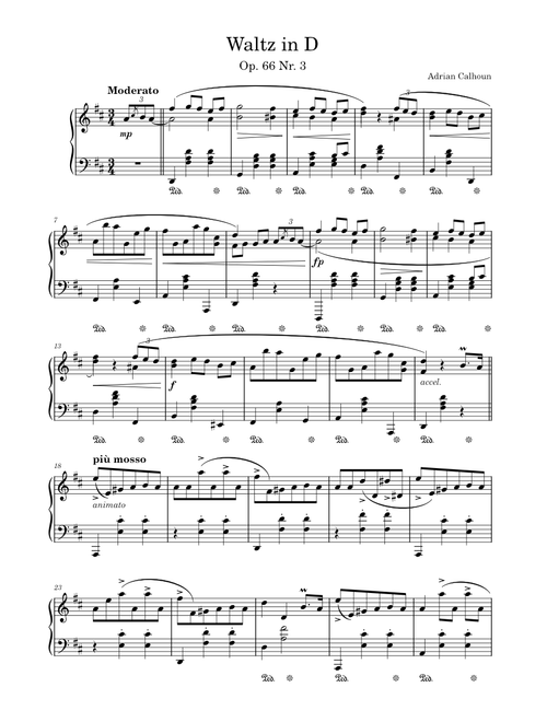 Waltz in D Op. 66 Nr. 3