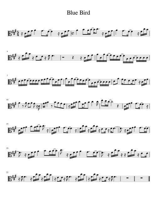 Blue Bird - Viola