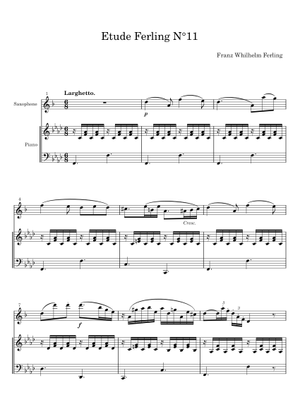 Play Official version of Ferling Etude No. 8 Sheet Music by Franz ...