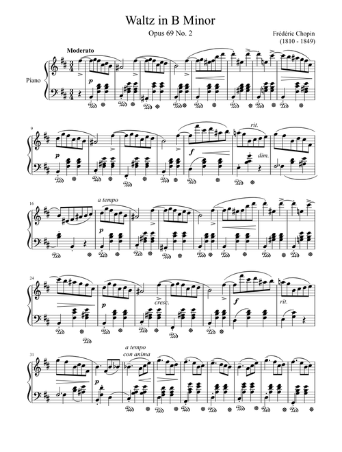 Waltz in B Minor