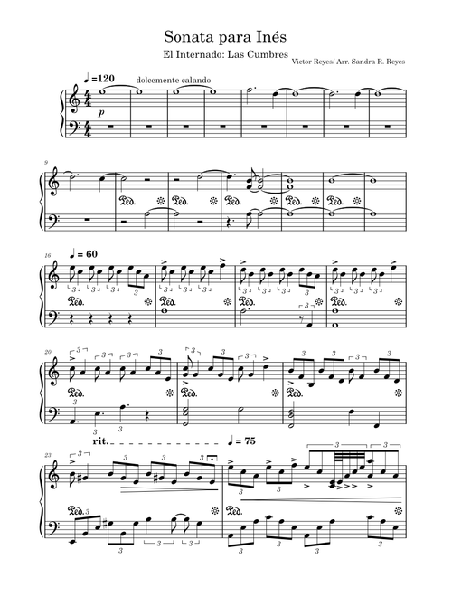 Sonata para Inés – Victor Reyes