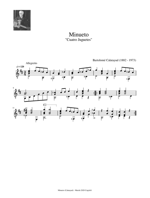 Minueto - Calatayud, Bartolomé (1882 - 1973)