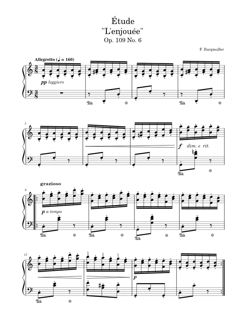 Étude Op. 109 No. 6 