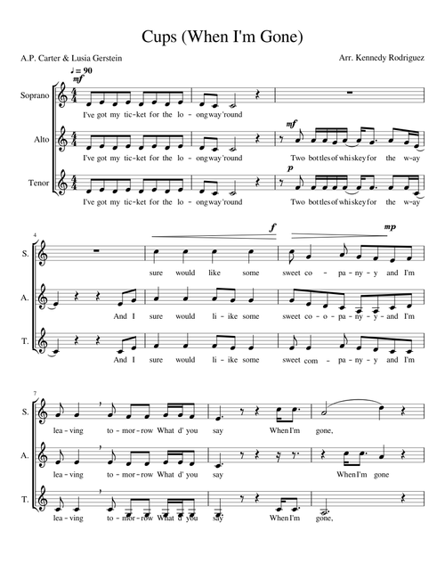 Cups (When I'm Gone)