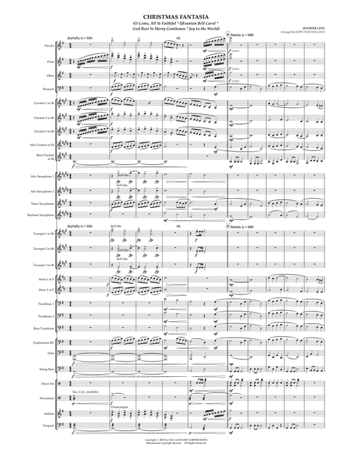 Christmas Fantasia (Arr. John Ivor Holland) - Jennifer Linn (Concert Band)