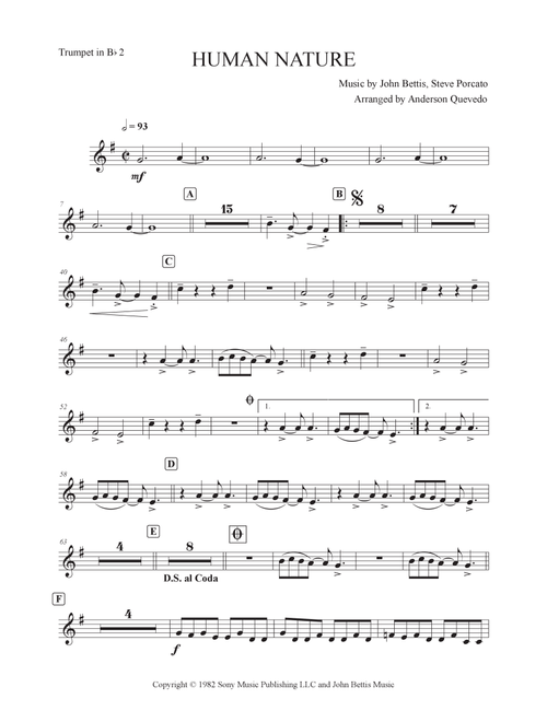 Human Nature (Arr. Anderson Quevedo) - Michael Jackson (Trumpet Solo)