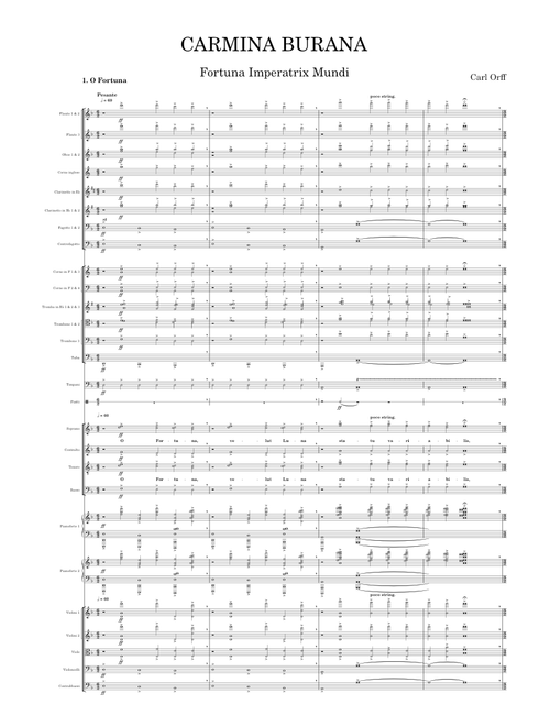 Carmina Burana - Fortuna Imperatrix Mundi – Carl Orff