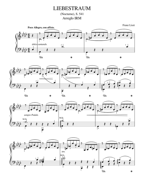 Liebestraum No 3 Easier version