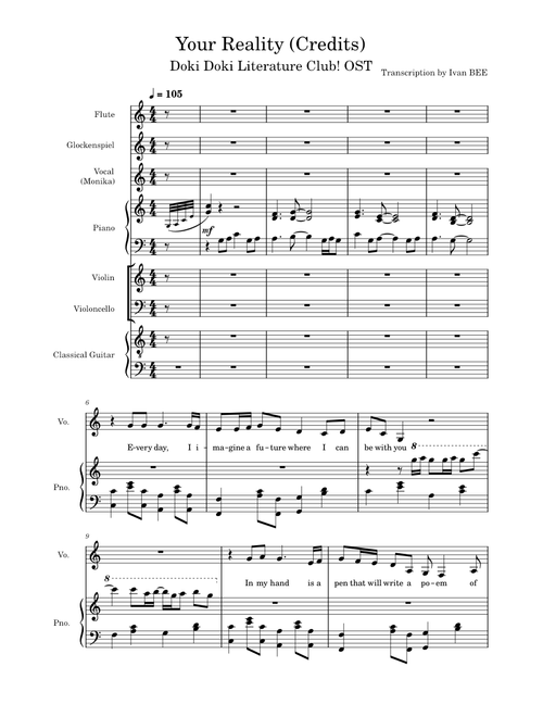 Doki Doki Literature Club! - Your Reality (Full Transcription)